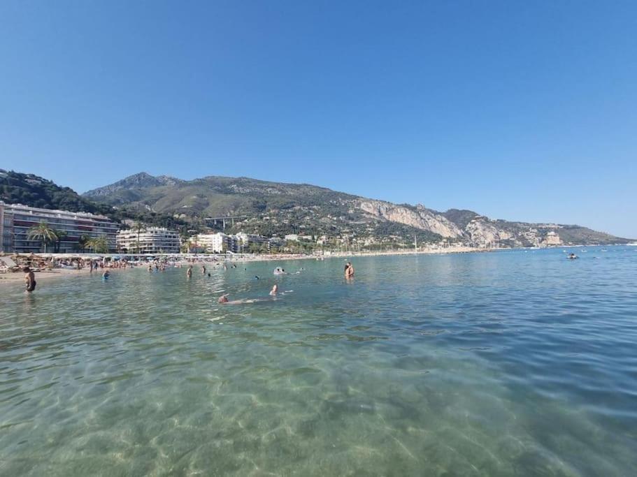 Le Garavan, Superbe Studio Vue Mer Et Vieux Menton Eksteriør billede